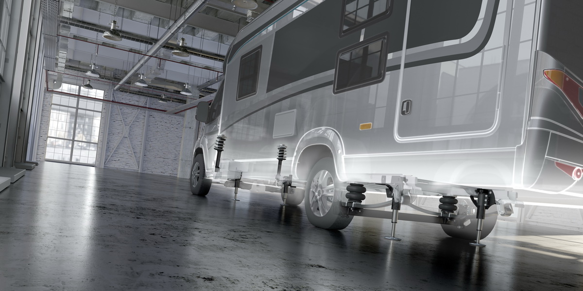 Goldschmitt Hubstuetze und Federung